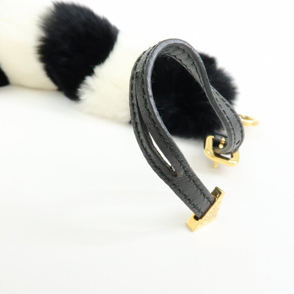 Prada Rabbit Fur Bag Charm Multicolor - Picture 2 of 5